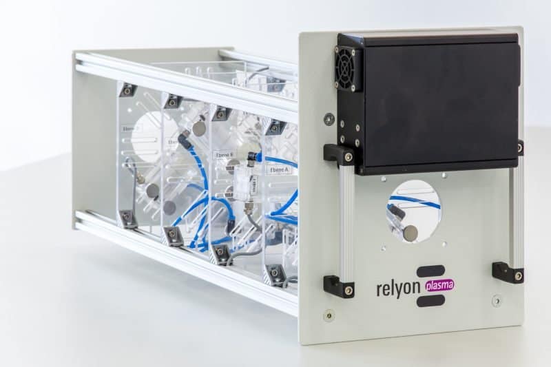 Piezo Radial Source, consisting of four levels, each with two individually displaceable modules