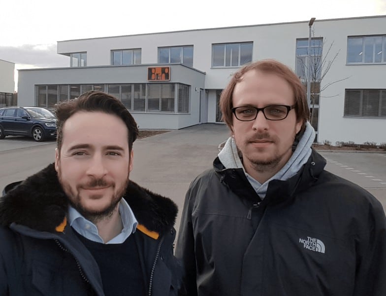 Michael Ries und Charilaos Kominis bei der Mitarbeiterschulung: Automation Studio Training