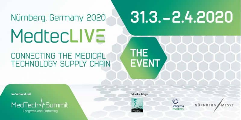 relyon plasma präsentiert alf der MedtecLIVE 2020 den Einsatz von Plasmatechnologie in der Medizintechnik