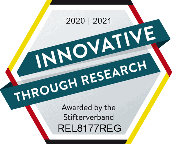 Seal of approval "Innovative through research"