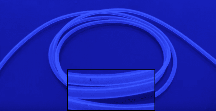 hose after ozone treatment